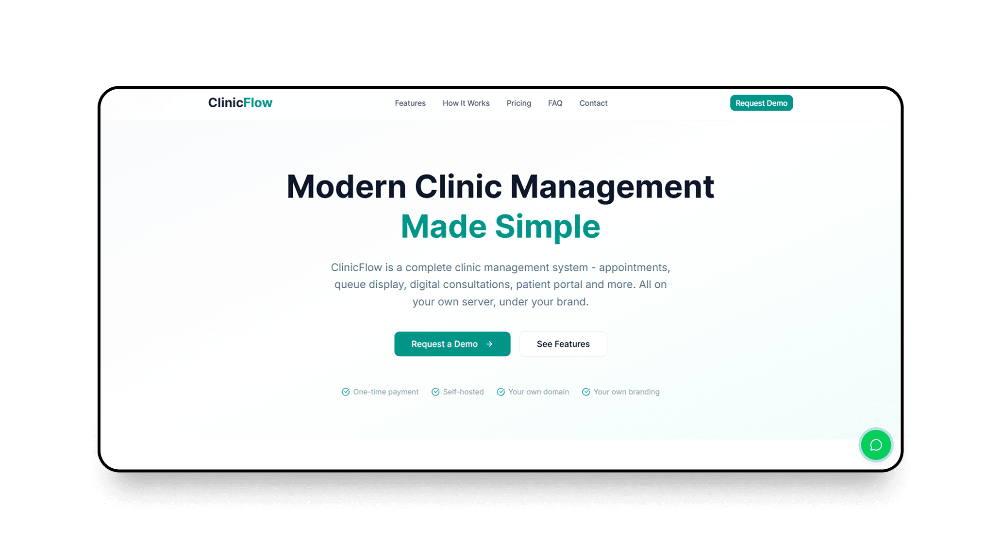 Clinic Flow Website and Web App