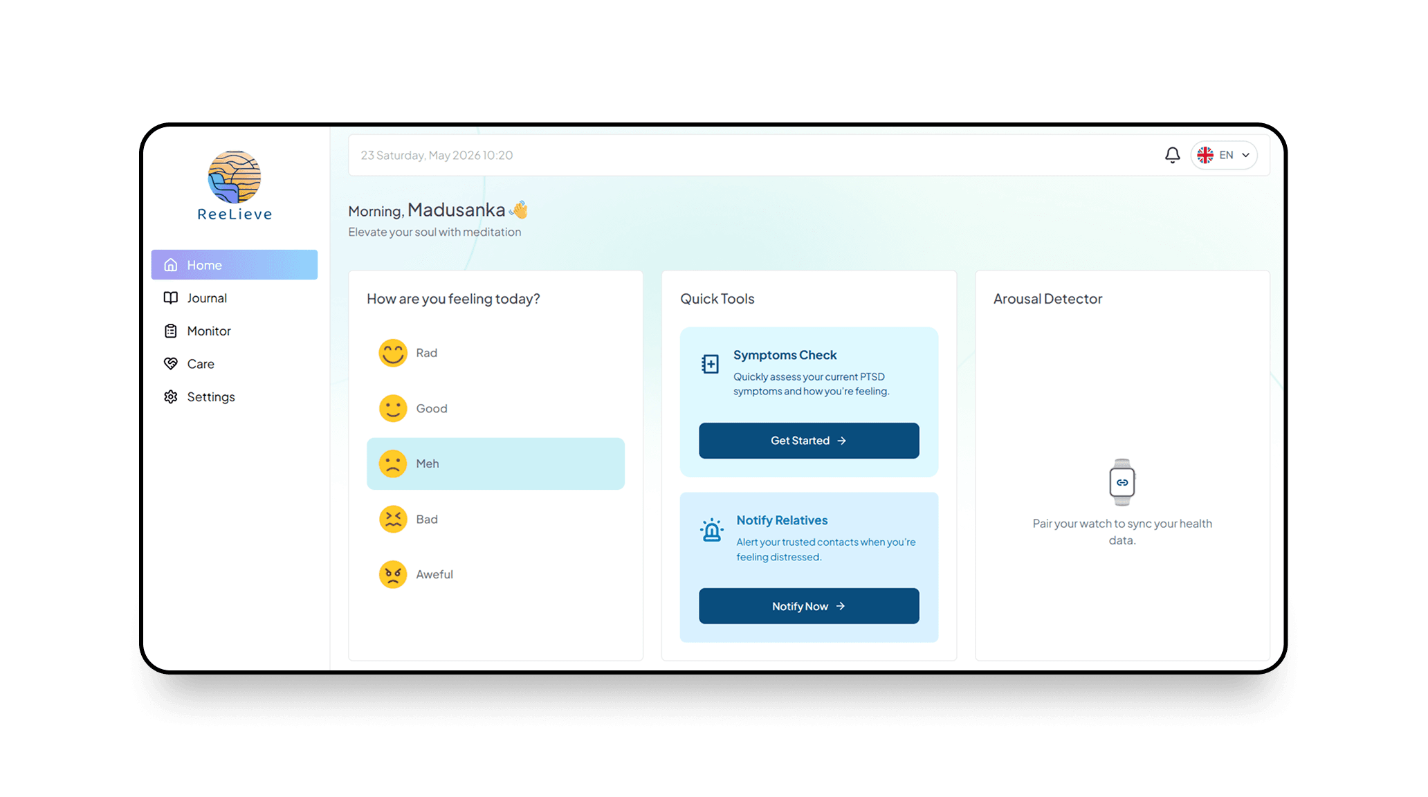 Reelieve Web App