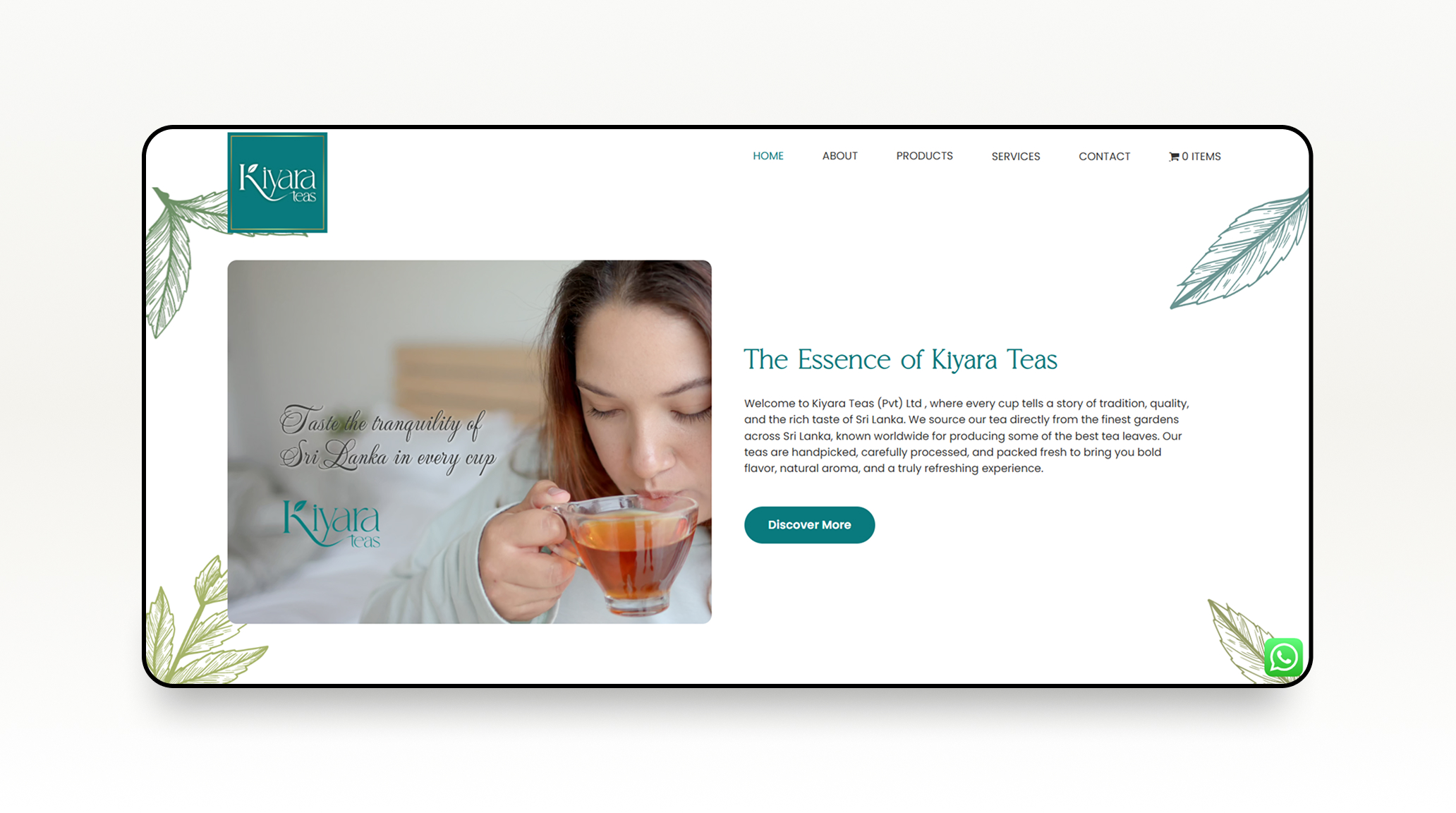 Kiyarateas Website — image 3 of 4