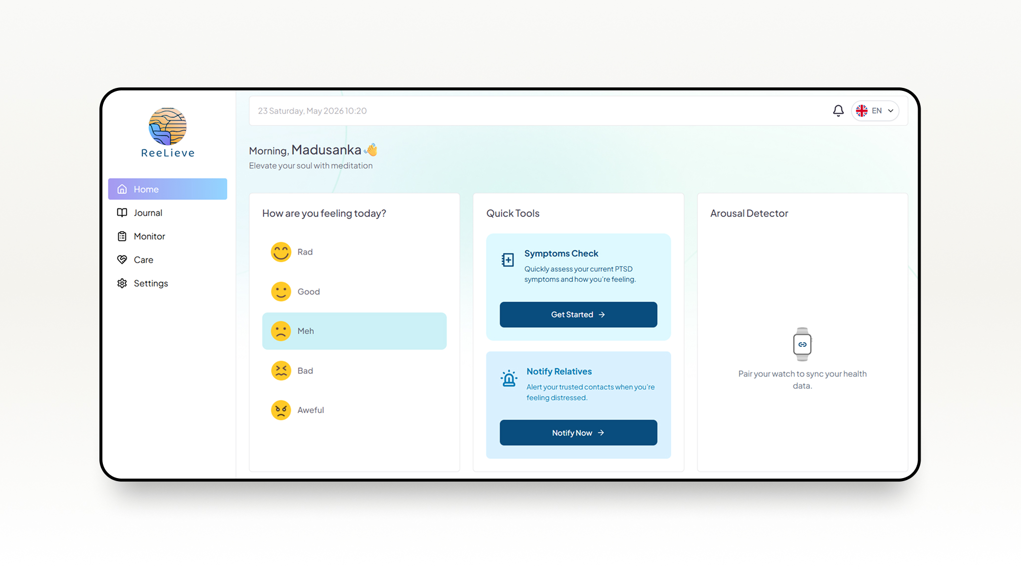 Reelieve Web App — image 1 of 4